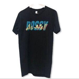 American Apparel BOSSY AS HELL Black T-Shirt Sleeve Small